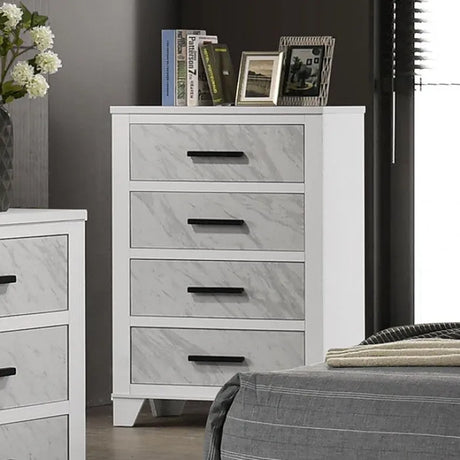 Darlene White 4-Piece Queen Bedroom Set by Furniture of America at Eve Furniture