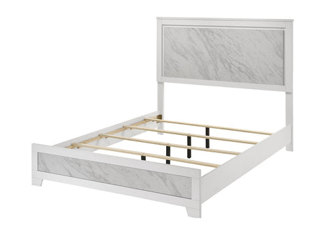 Darlene White Eastern King Bed by Furniture of America at Eve Furniture