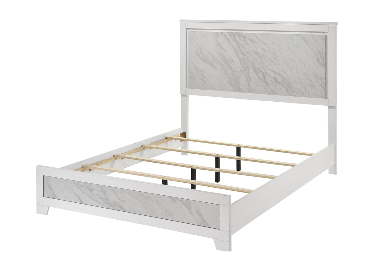 Darlene White Queen Bed
