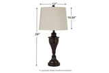 Darlita Bronze Finish Table Lamp by Ashley at Eve Furniture