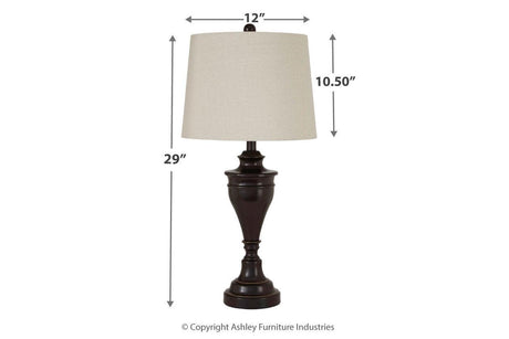 Darlita Bronze Finish Table Lamp by Ashley at Eve Furniture
