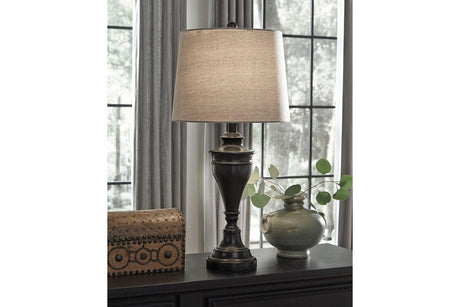 Darlita Bronze Finish Table Lamp by Ashley at Eve Furniture