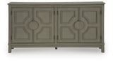 Darlock Warm Gray Accent Cabinet by Ashley at Eve Furniture