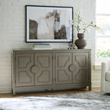Darlock Warm Gray Accent Cabinet by Ashley at Eve Furniture