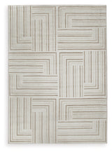 Darmondard Cream/Taupe Large Rug by Ashley at Eve Furniture