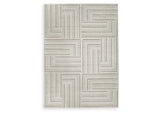 Darmondard Cream/Taupe Large Rug by Ashley at Eve Furniture