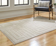 Darmondard Cream/Taupe Large Rug by Ashley at Eve Furniture