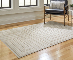 Darmondard Cream/Taupe Large Rug by Ashley at Eve Furniture