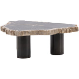 Darnell Coffee Table, Natural/Black by Dovetail at Eve Furniture