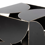 Darren (Large) 8L x 8W Black Metal Decorative Cube by Mercana at Eve Furniture