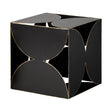 Darren (Large) Black Metal Decorative Cube by Mercana at Eve Furniture