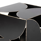 Darren (Small) 6L x 6W Black Metal Decorative Cube by Mercana at Eve Furniture