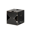 Darren (Small) Black Metal Decorative Cube by Mercana at Eve Furniture