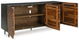 Darrey Natural/Brown Accent Cabinet by Ashley at Eve Furniture