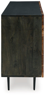 Darrey Natural/Brown Accent Cabinet by Ashley at Eve Furniture