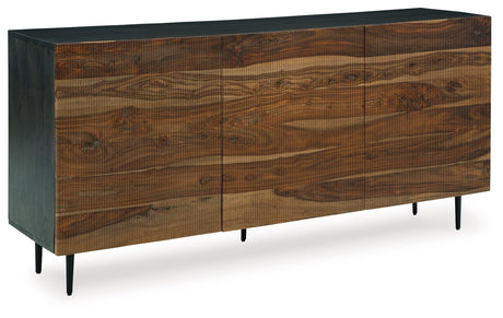 Darrey Natural/Brown Accent Cabinet by Ashley at Eve Furniture