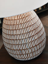 Darrich Beige/White Table Lamp by Ashley at Eve Furniture