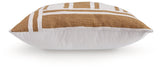 Darrman Ochre/Ivory Pillow (Set of 4) by Ashley at Eve Furniture