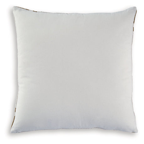 Darrman Ochre/Ivory Pillow (Set of 4) by Ashley at Eve Furniture