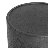 Darsa Dark Gray Round Outdoor Accent Table by Classic Home at Eve Furniture