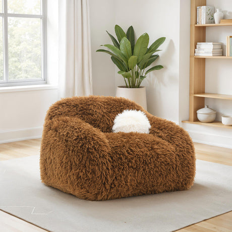 Darwen Camel Brown Swivel Chair by Furniture of America at Eve Furniture