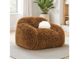 Darwen Camel Brown Swivel Chair by Furniture of America at Eve Furniture