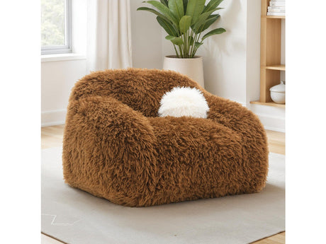 Darwen Camel Brown Swivel Chair by Furniture of America at Eve Furniture