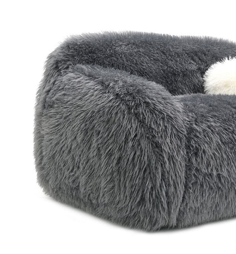 Darwen Dark Gray Loveseat by Furniture of America at Eve Furniture