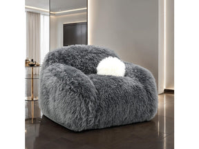 Darwen Dark Gray Swivel Chair by Furniture of America at Eve Furniture