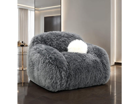 Darwen Dark Gray Swivel Chair by Furniture of America at Eve Furniture