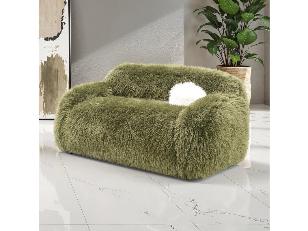 Darwen Green Loveseat by Furniture of America at Eve Furniture
