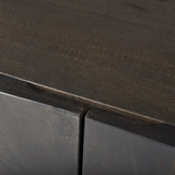 Darwin Brown Solid Wood Gold Metal Base 4 Cabinet Door Sideboard by Mercana at Eve Furniture