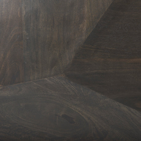 Darwin Brown Solid Wood Gold Metal Base 4 Cabinet Door Sideboard by Mercana at Eve Furniture