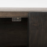 Darwin Dark Brown Wood 2 Door Accent Cabinet by Mercana at Eve Furniture
