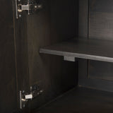 Darwin Dark Brown Wood 2 Door Accent Cabinet by Mercana at Eve Furniture