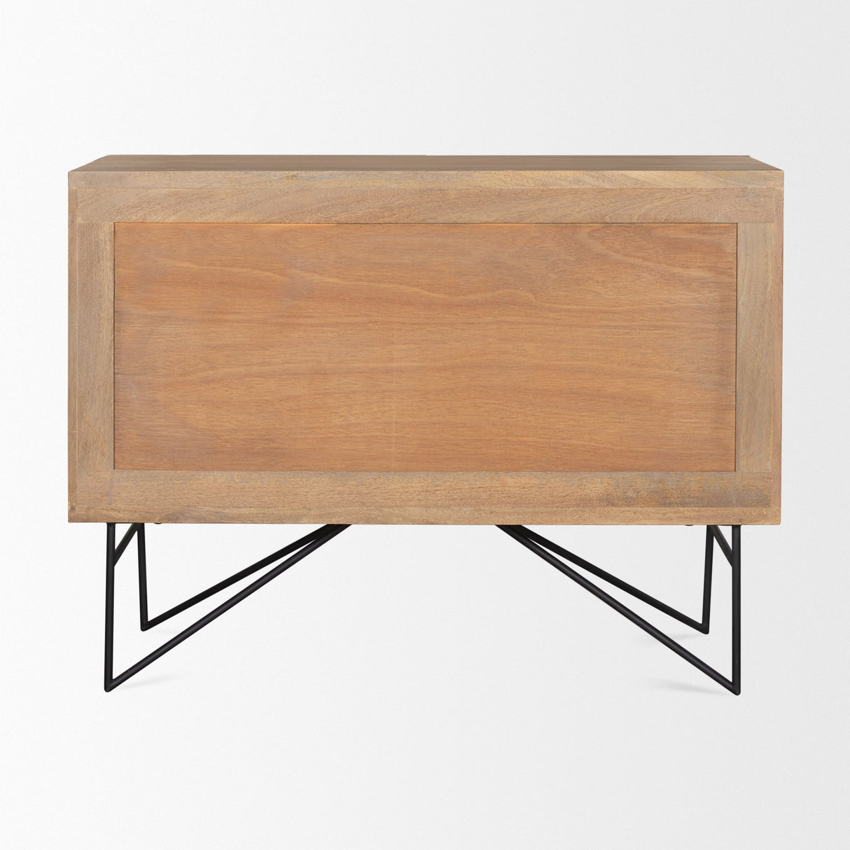 Darwin Light Brown Wooden 2 Door w/ 2 Shelves Accent Cabinet by Mercana at Eve Furniture