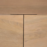 Darwin Light Brown Wooden 2 Door w/ 2 Shelves Accent Cabinet by Mercana at Eve Furniture