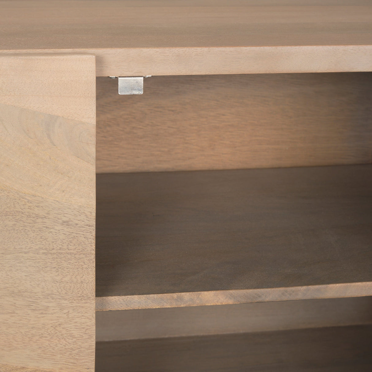 Darwin Light Brown Wooden 2 Door w/ 2 Shelves Accent Cabinet by Mercana at Eve Furniture