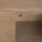 Darwin Light Brown Wooden 4 Door w/ 2 Shelves Sideboard by Mercana at Eve Furniture