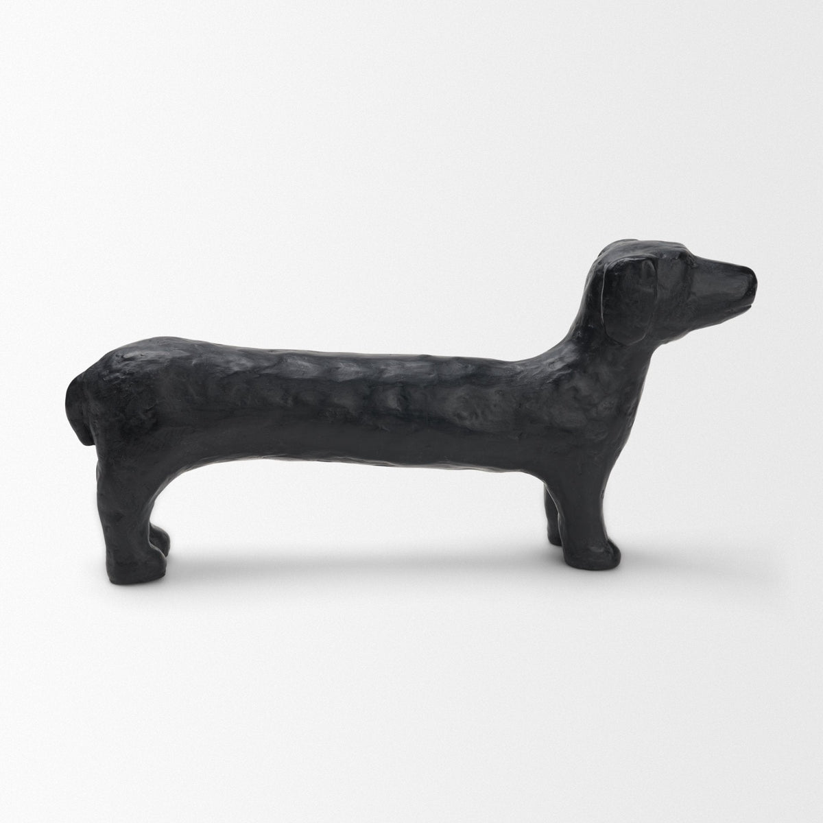Dash Long Black Metal Dachshund Dog Object by Mercana at Eve Furniture