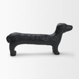 Dash Long Black Metal Dachshund Dog Object by Mercana at Eve Furniture