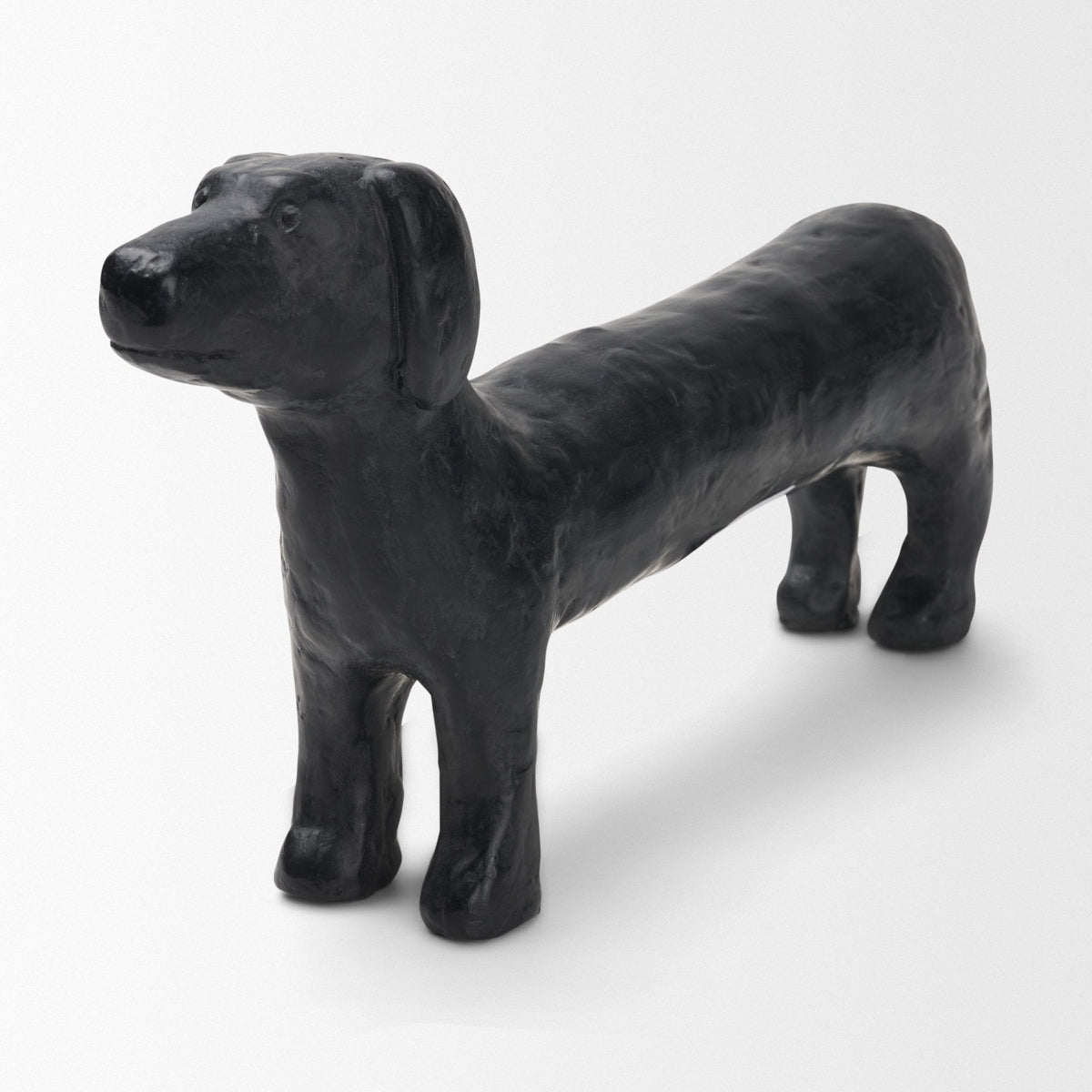 Dash Long Black Metal Dachshund Dog Object by Mercana at Eve Furniture