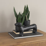 Dash Long Black Metal Dachshund Dog Object by Mercana at Eve Furniture