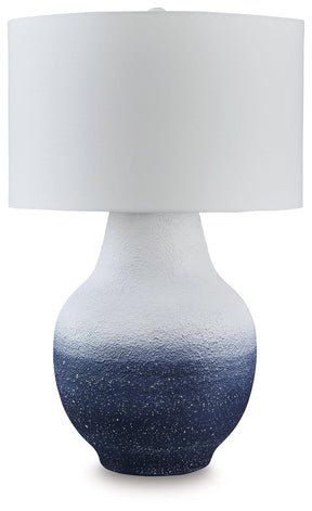 Dashland White/Navy Table Lamp by Ashley at Eve Furniture