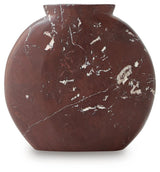 Dashner Red/White Vase by Ashley at Eve Furniture