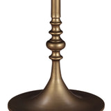 Dauphine 36" Bistro Table in Retro Impulse Marble and Antique Gold Base by Home Trends & Design at Eve Furniture