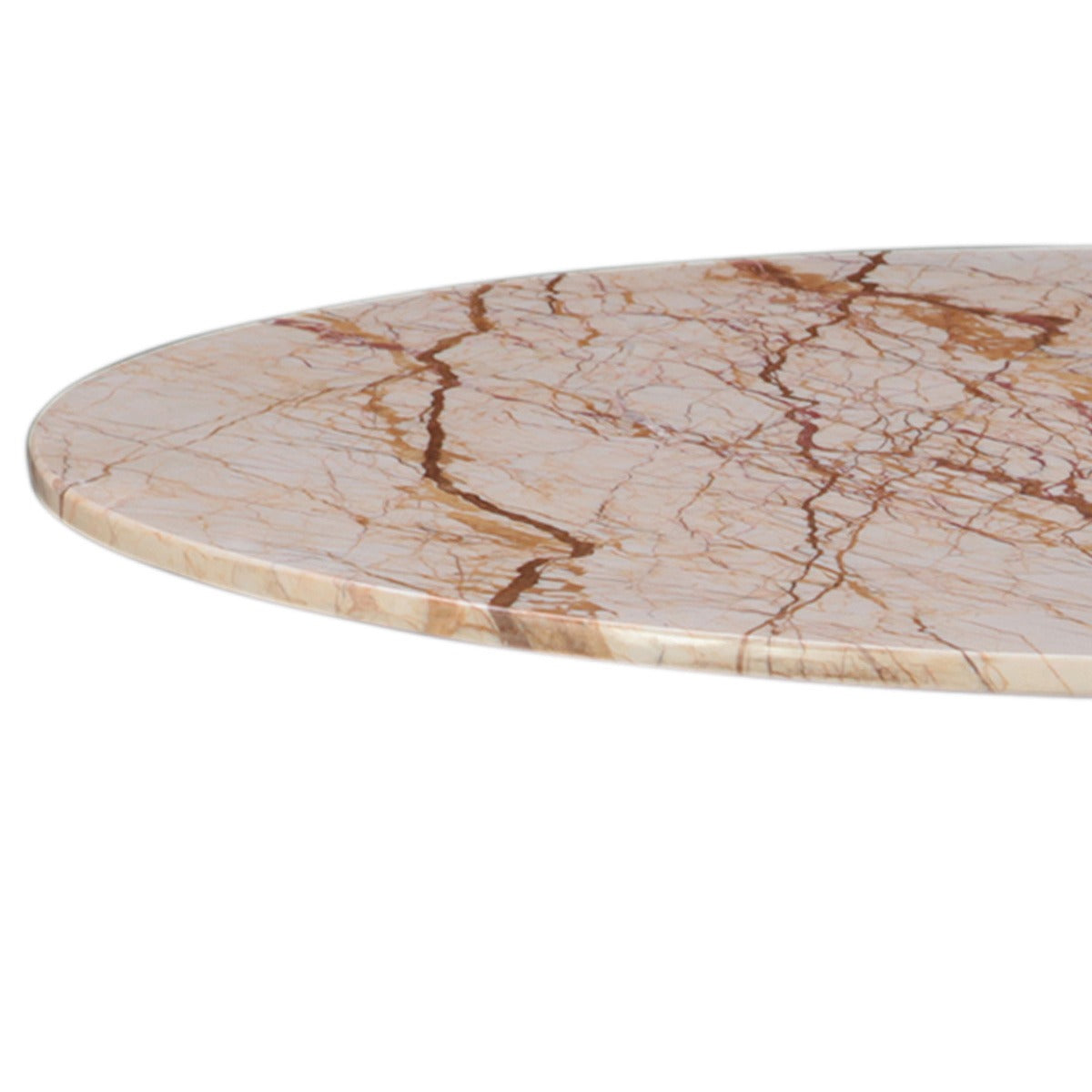 Dauphine 36" Bistro Table in Retro Impulse Marble and Antique Gold Base by Home Trends & Design at Eve Furniture