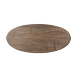 Dauphine 36" Round Bistro Table in Patagonia Marble with Black Base by Home Trends & Design at Eve Furniture