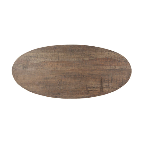 Dauphine 36" Round Bistro Table in Patagonia Marble with Black Base by Home Trends & Design at Eve Furniture