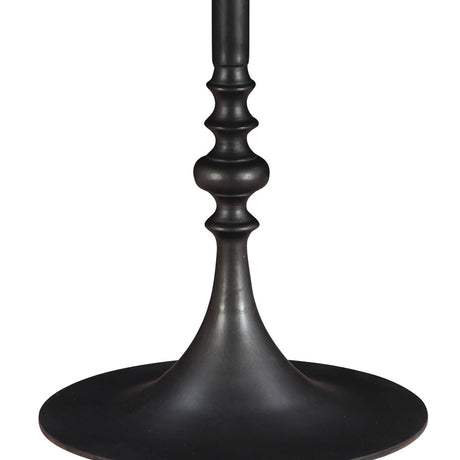Dauphine 36" Round Bistro Table in Patagonia Marble with Black Base by Home Trends & Design at Eve Furniture